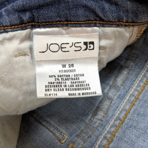 Joe's Jeans Women 28 Blue Rocker Fit boho hippie biker casual school festival - Picture 6 of 6